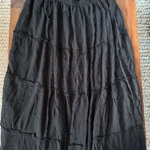 Hollister Black Maxi Skirt Resort Wear